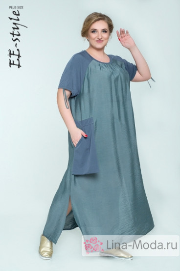 Платье "Её-стиль" 2028 ЕЁ-стиль (Серый)