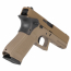 Страйкбольный пистолет (WE) GLOCK 17 Gen.5 SECRET Semi/Full Auto GBB (Tan)