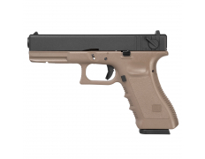 Страйкбольный пистолет (KJW) GLOCK 18 (TAN) GBB