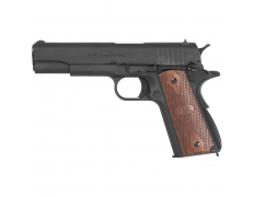 Страйкбольный пистолет (Cybergun) AO 1911 GBB (Matt Black with Wood Grip)