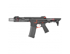Страйкбольный автомат (Cyma) AR15 PDW Strike Industries AEG Platinum 7 inch (RED)