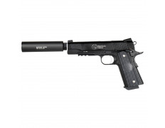 Страйкбольный пистолет (RWA) Colt Nighthawk Custom Covert OPS c глушителем CO2